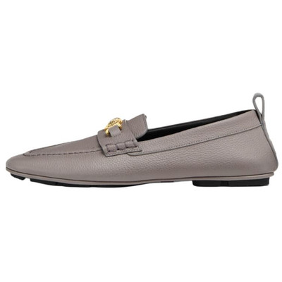 VERSACE Medusa '95 Villa Cow Leather Loafers Men's Gray 1017072-1A12110_1ED0V