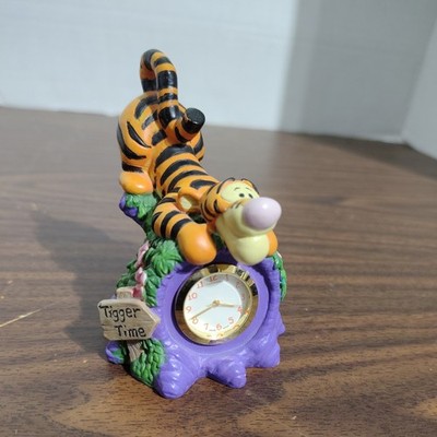 Disney Miniature Clock ''TIGGER TIME'' Fantasha Japan movement, needs battery 