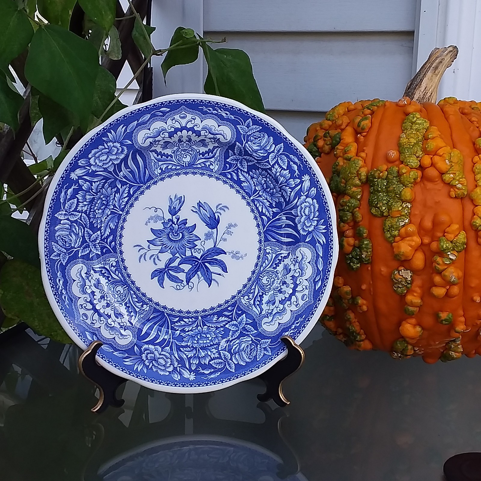 The  Spode  Blue Room Collection  Plate  10 1/2 "   Floral  NEW