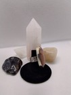 925 Sterling Silver Natural Oval Pink Rose Quartz Bezel Ring Size 6.5 — photo 3