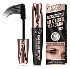 4D Silk Fiber Lash Mascara, Lengthening and Thick, Volume, Long Lasting, Smudge-