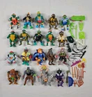 Vintage Teenage Mutant Ninja Turtles TMNT Action Figures and Accessories Lot