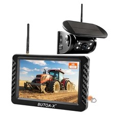 Magnetic Solar Wireless Backup Camera with 5" HD Monitor, 1 5" Monitor w/ Cam