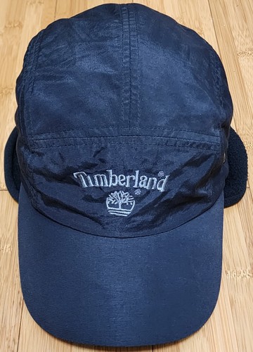Timberland Trapper Hat OSFM Hunting Interchange Cap Fleece Line Ear Warmer Black - Picture 2 of 9