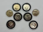 Lot of 8 Kennedy Half Dollars - Including Some Silver