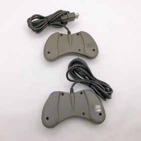 Sega Saturn Console HST-3210 Gray with 2 Controllers Japanese ver System Tested