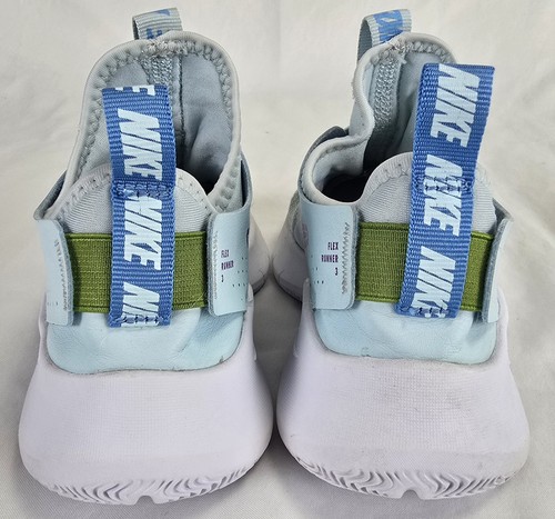 Scarpe da corsa Nike Flex Runner 3 bambina 3 anni blu ghiacciaio viola sneakers bambino - Foto 6 di 9