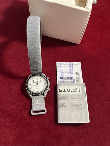 Swatch x Omega Mission To The Moon Black Dial Men Watch Moonswatch 1965 SO33M106