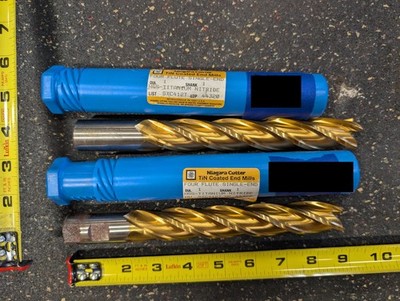 1'' dia. End Mill -Niagara 4 Flute Titanium Nitride Coated* REDUCED  ** $100 Each
