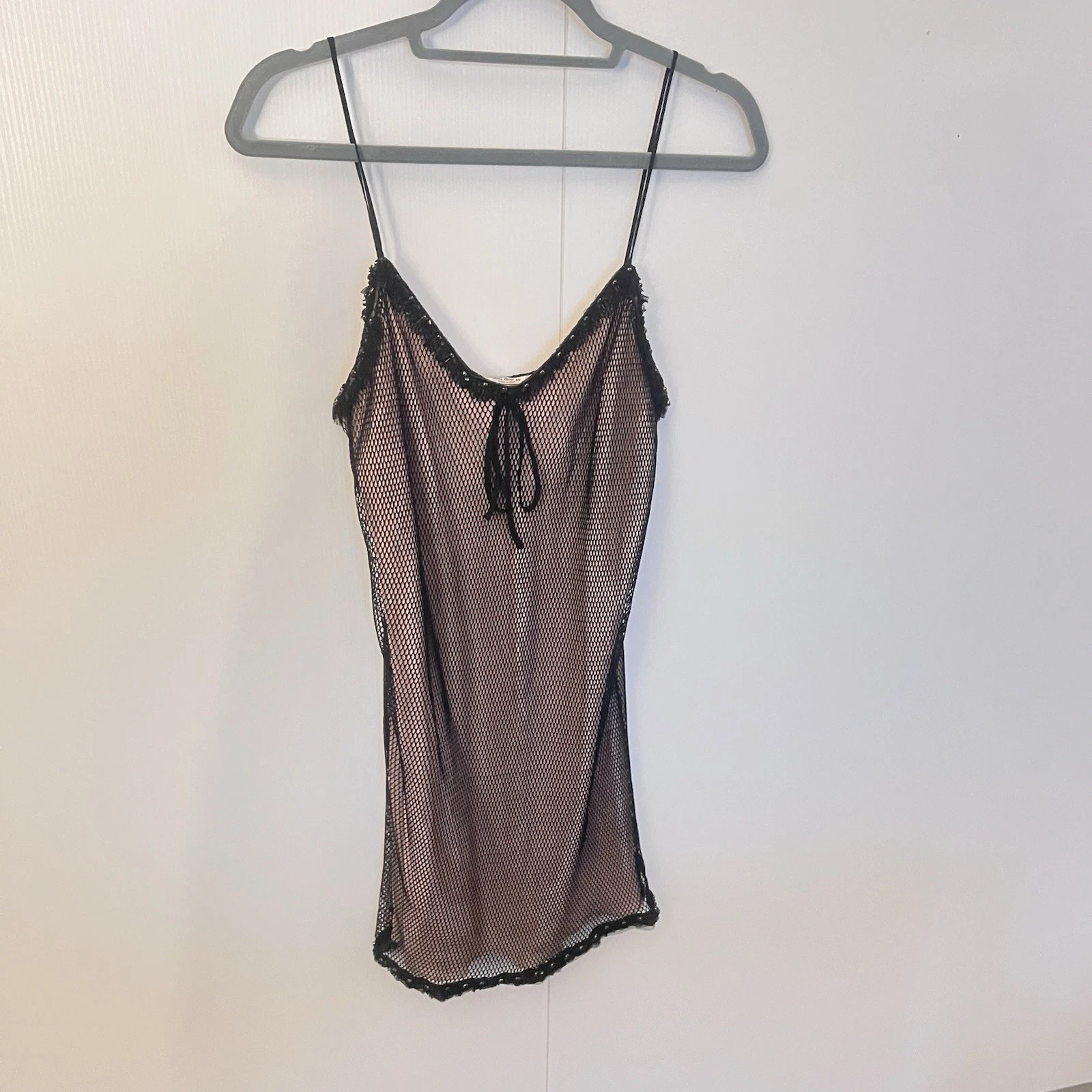 Miu Miu — Miu Miu Dress Designer Size 40 Layered Mesh Cami Slip Dress Made In Italy US 4