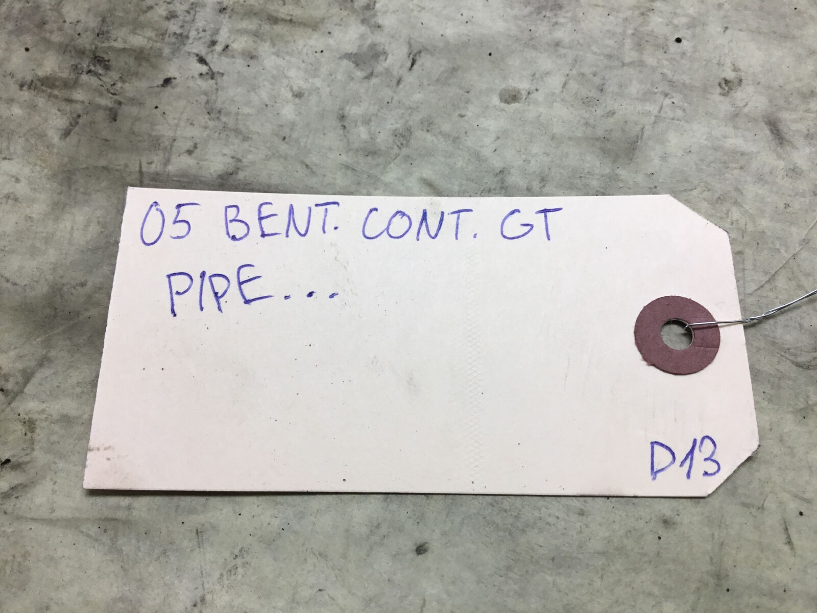 Bentley Continental GT 2005 Turbocharger Vacuum Hose Pipe Line 03-10 :O