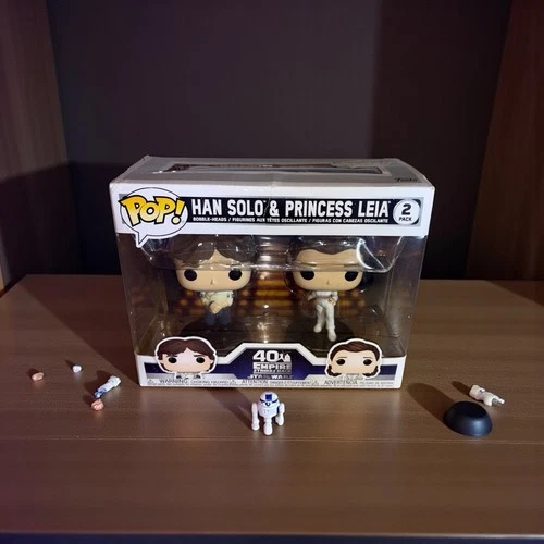 Funko Pop! Vinyl Star Wars Han Solo & Princess Leia 2 Pack Empire Strikes Back