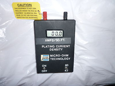 PLATING CURRENT DENSITY MICRO-OHM METER