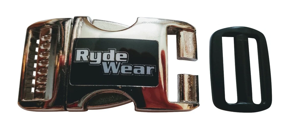 Chrome rydewear metal strongest helmet quick release helmets chin strap buckle - Image 3 of 4