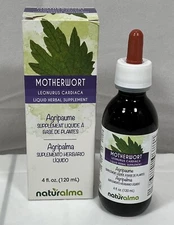 Naturalma 4 oz Motherwort Extract 100% Pure Herbal Tincture Alcohol Free, SEALED