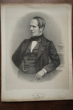 JACQUES AUGUSTE ADOLPHE REGNIER (1804-1884) PORTRAIT ENGRAVING 19th century born in MAYENCE