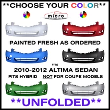 NEW CAPA FRONT BUMPER FOR 2010-2012 ALTIMA PAINTED *CHOOSE YOUR COLOR* NI1000268