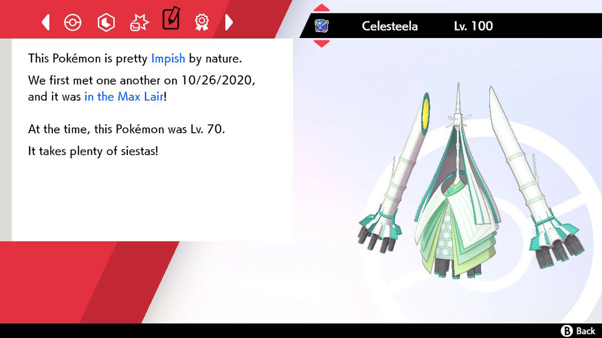 Pokemon Sword and Shield Celesteela