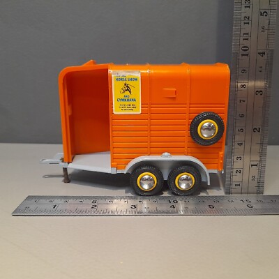 Vintage Horsebox Double Horse Box Trailer 1:32 Britains 1970s Toy