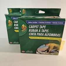 2 Packs - Duck Brand Carpet Tape 1.88" x 75ft 3" Indoor Outdoor Water Resistant