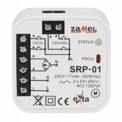 Zamel ROP-01 Funkempfänger mit 5 Betriebsmodi 1-Kanal Unterputz Exta Free