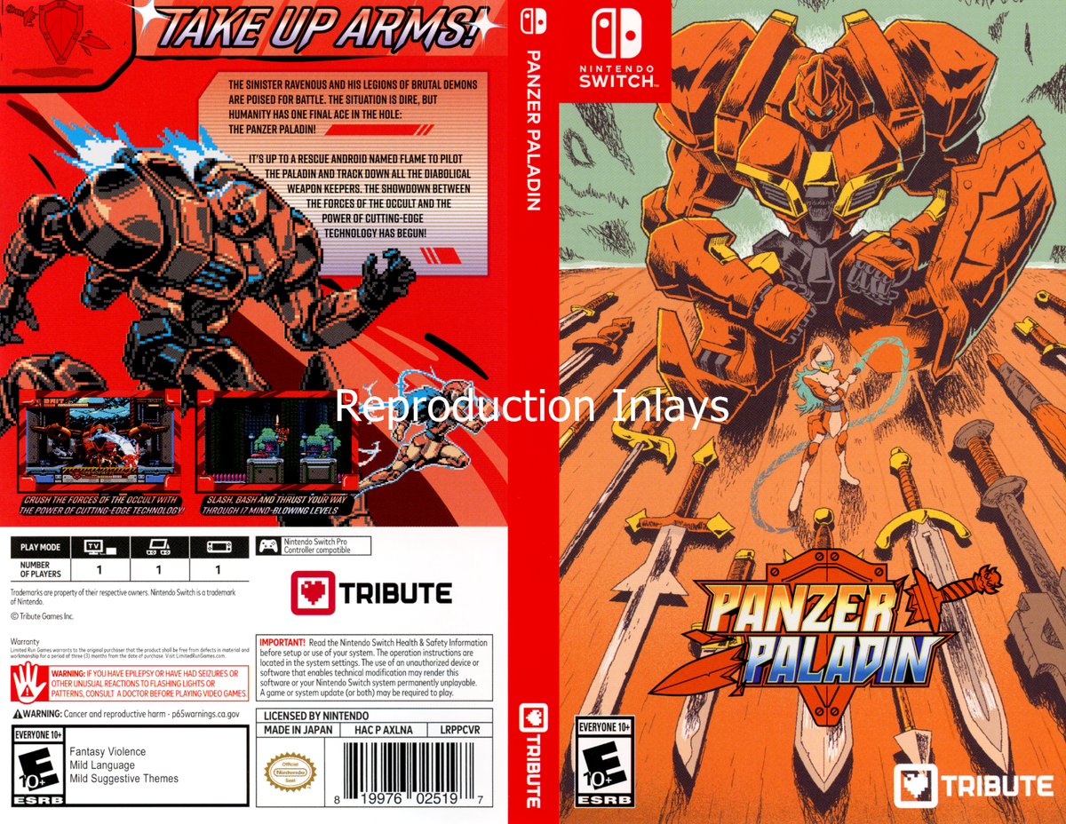 Panzer Paladin - Nintendo Switch Tribute Games Action Adventure