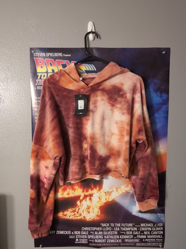Fashion Nova Good Vibes Softie Crop Hoodie Women's Size M NWT