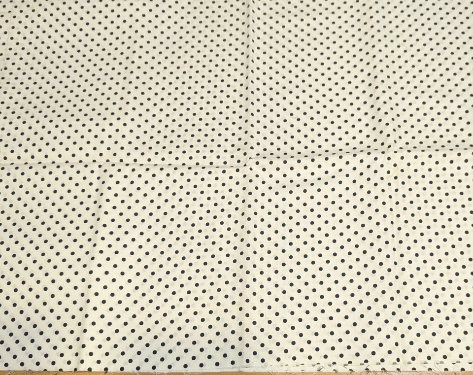 Crazy For Dots Black Dots on White by RJR Fabric 2009 Cotton Fabric  1 yard  - Image 2 of 2