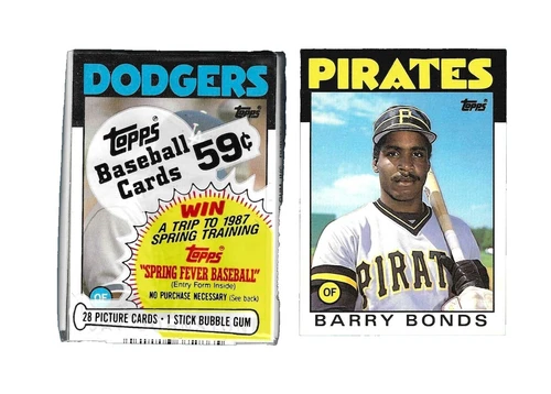 1986 Topps Barry Bonds Baseball Cards
