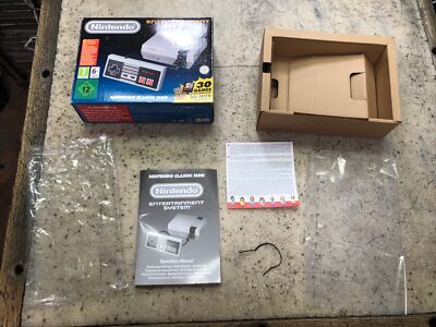 Official Nintendo Empty Box ONLY Nintendo NES Classic Mini 2016 Manual Fast Ship