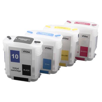 4x CISS Tintenpatronen für HP DesignJet 500, 500 Plus, 500PS, 500 PS Plus