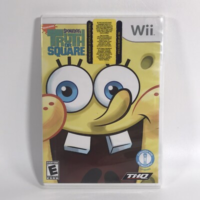 SpongeBob's Truth or Square Nintendo Wii Tested Complete with manual 2009