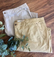 LOT OF 2 ❗️ Duck Camp Brush Pants Mens 42R Stretch Duck Canvas