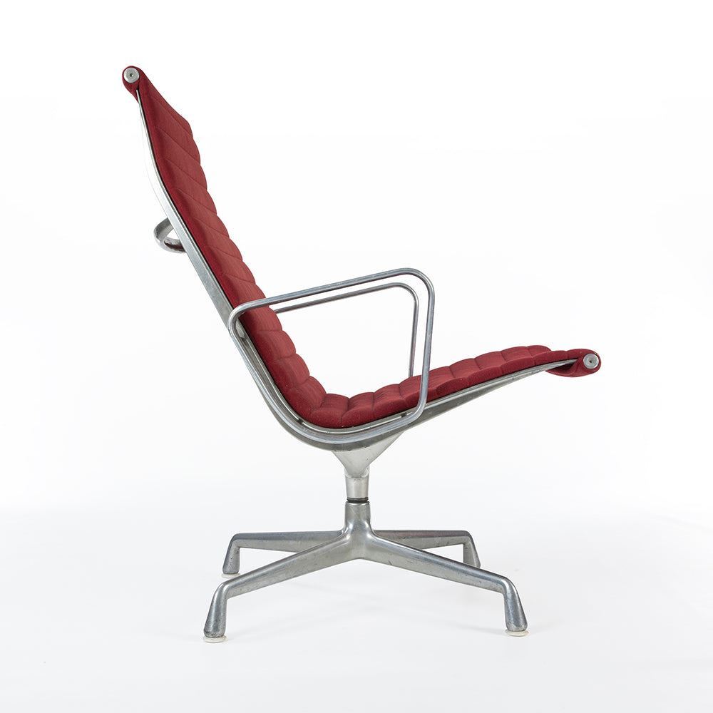 Herman Miller Eames Chair Red Original ‘Ribbed’ EA316 Swivel Aluminium Lounge eBay