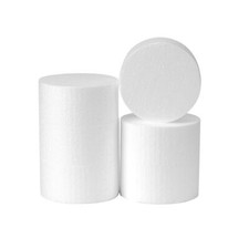 4 Inch White Foam Circles for 6-Pack 2 Inch Thick DIY Crafts Polystyrene