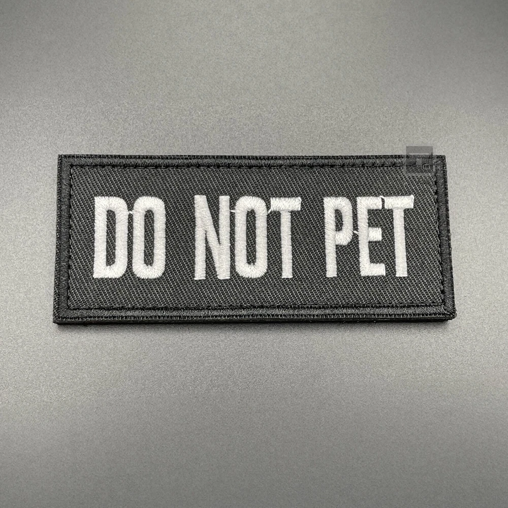 Dog Harness Patch Hook & Loop Canine K9 Vest Warning Badge Tactical Pet Labels