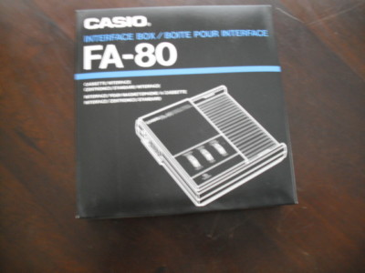 Casio FA-80 Kasseteninterface/Vintage/Sammlerstück/Neu/Originalverpackt.