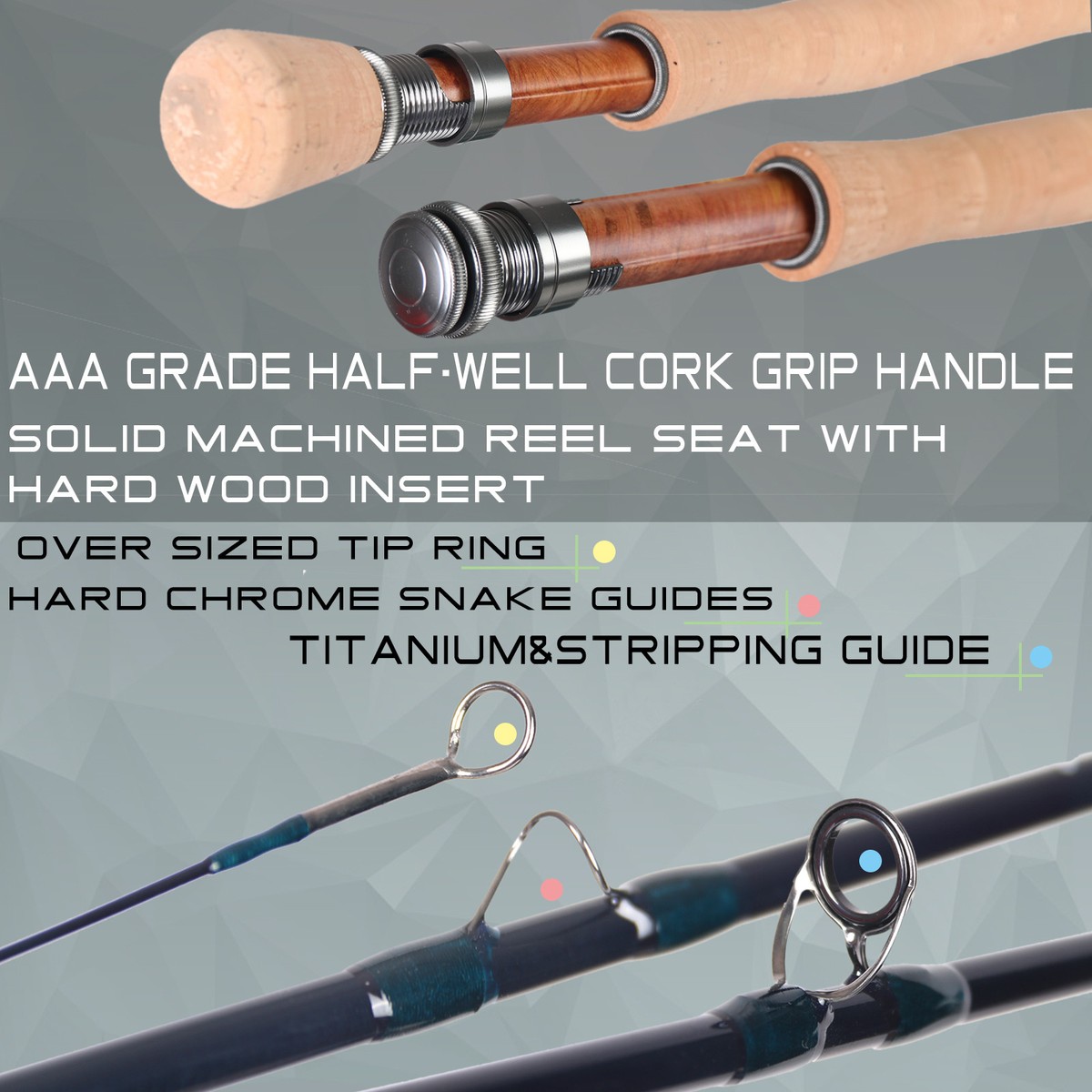 ロッド Maxcatch V-Traveller 8'6\"#4 7sec Maxcatch V-Traveler Fly Fishing Rod 4/5/6/7/8wt 9ft 7pcs
