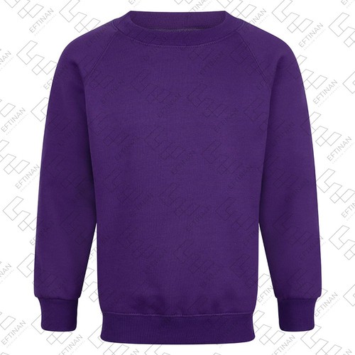 Children Crew Neck Sweatshirt Unisex Premium Raglan Sleeves Size UK - Picture 5 of 21