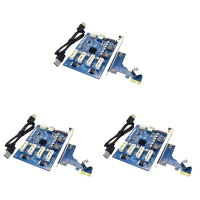 PCI- E 1X 4X Converter PCI Express 1X 4X Expansion Kit Computer PCI- E Riser