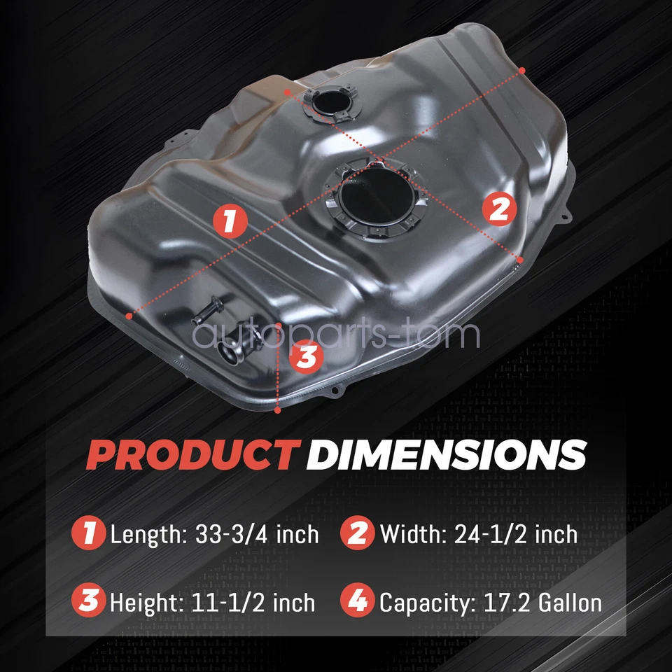 Tanque de combustible para Honda Accord 1998-2002 Acura CL 2001-2003 TL 1999-2003 17,2 galones Foto 4 de 4