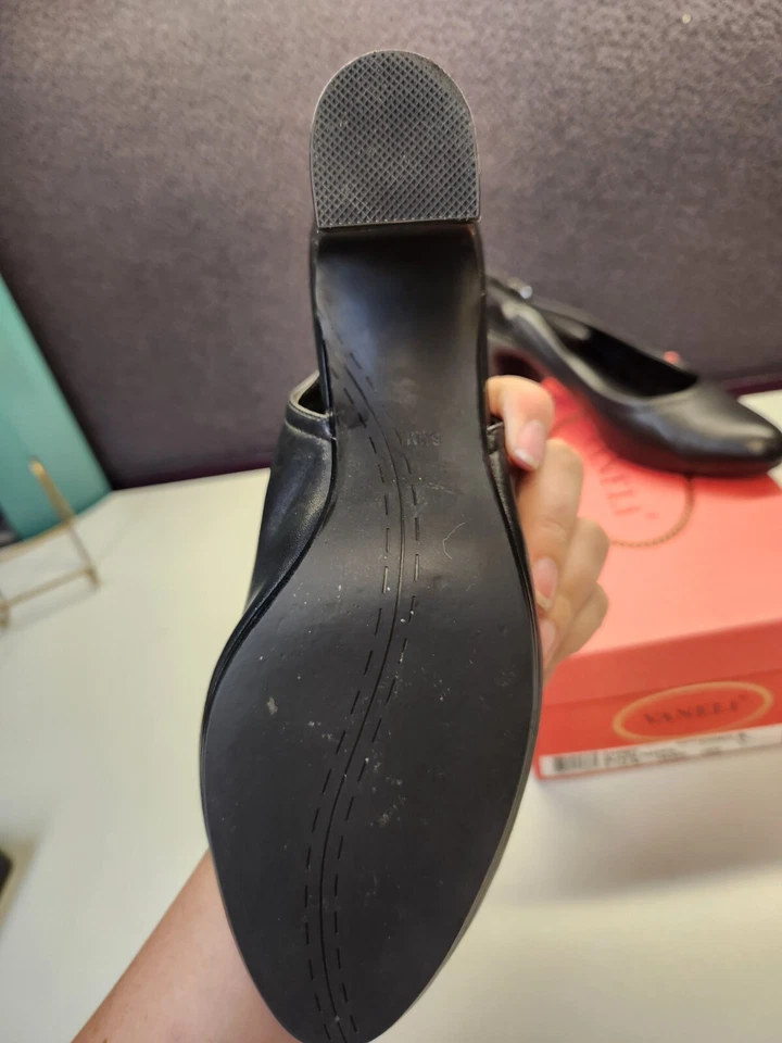 Tacones de napa negros Vaneli Darby para mujer 8,5 M 303749 Foto 3 de 4