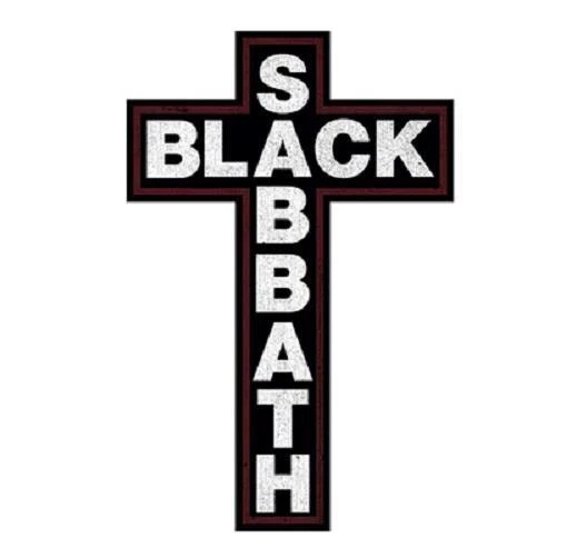 C&D VISIONARY Black Sabbath Cross Logo Die Cut Sticker Decal Official Heavy Metal
