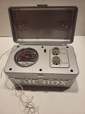 Portable Radio AM FM "The Box" Plastic 6 X 3 In. Music Silvermars Untested