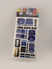 FIFA World Cup 2026 Can Mex USA Metallic Temporary Tattoo Sheet Official
