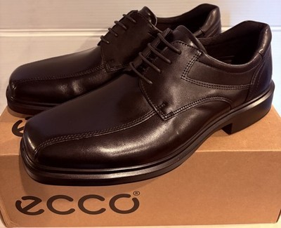 Ecco Helsinki 2 Leather Derby Shoes Square Toe Men's Black Size 9-9.5