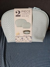 Glotech 2 Piece Cosmetic Bag Set - Light Blue