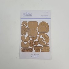 Spellbinders Small Die of the Month July 2025 "Cocoa Greetings" 18 dies