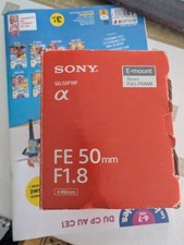 Sony FE 50mm f/1,8 SEL50F18F Objectif Fixe Monture Sony E Ø49mm