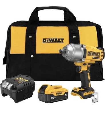 DEWALT 20V MAX 1/2  Impact Wrench Brushless Kit w/ Battery, Charger & Bag